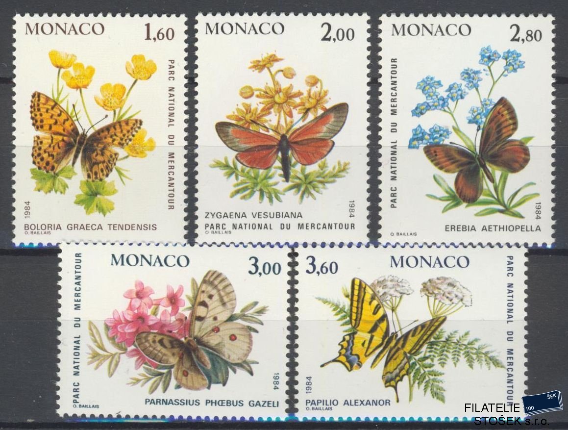 Monako známky Mi 1624-28
