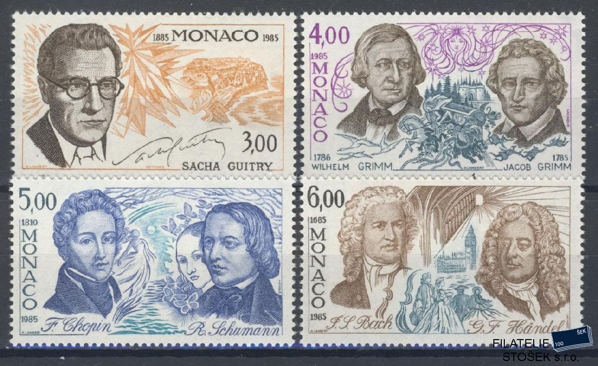 Monako známky Mi 1723-26