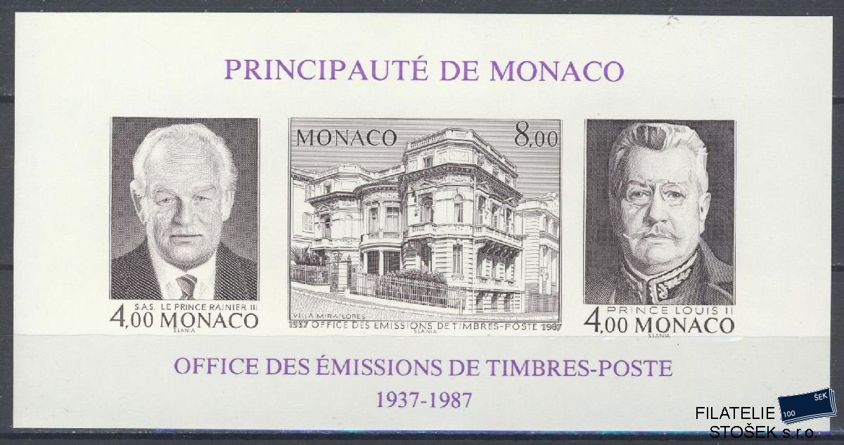 Monako známky Mi Blok 37B