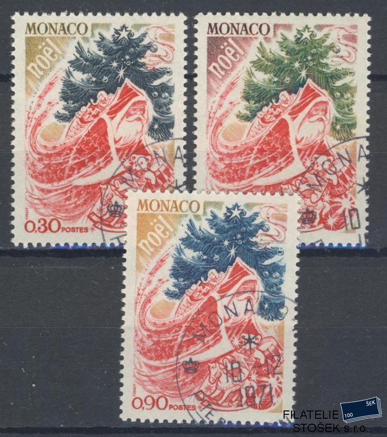 Monako známky Mi 1022-24