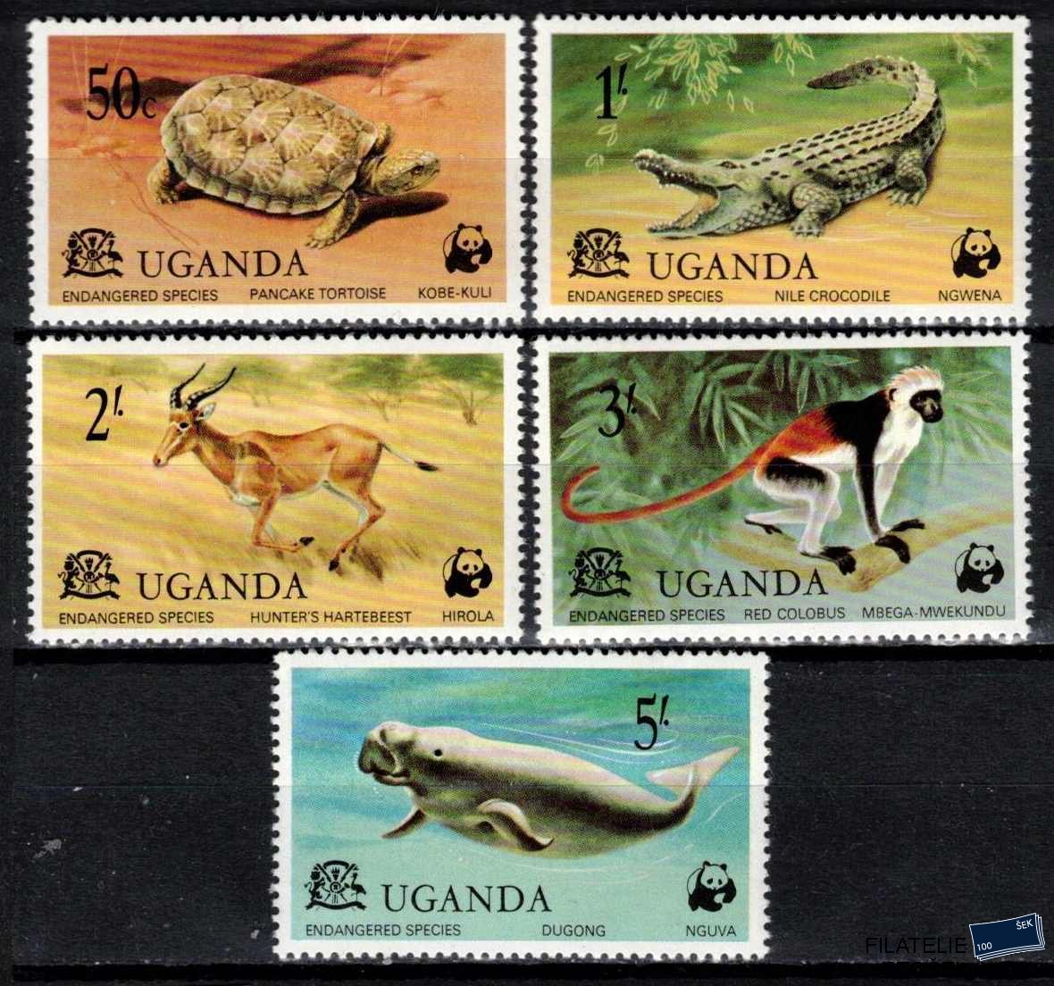 Uganda známky Mi 0166-70