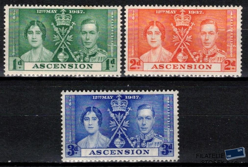 Ascension známky 1937 Coronation