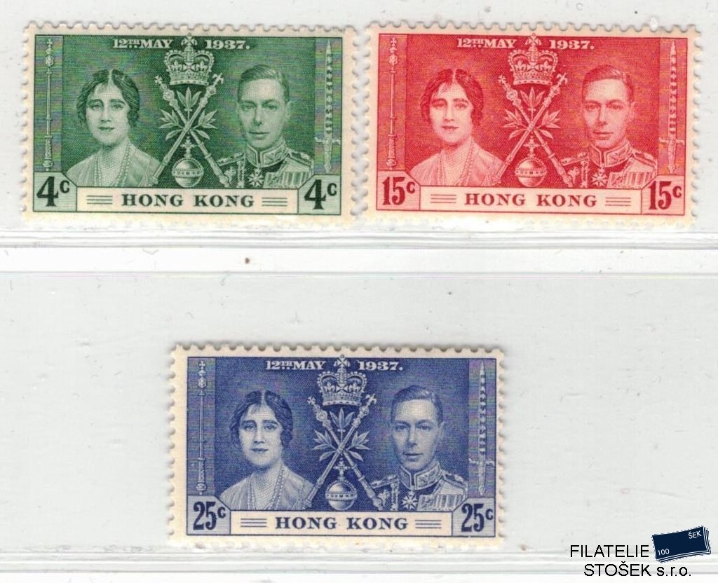 Hong kong známky 1937 Coronation