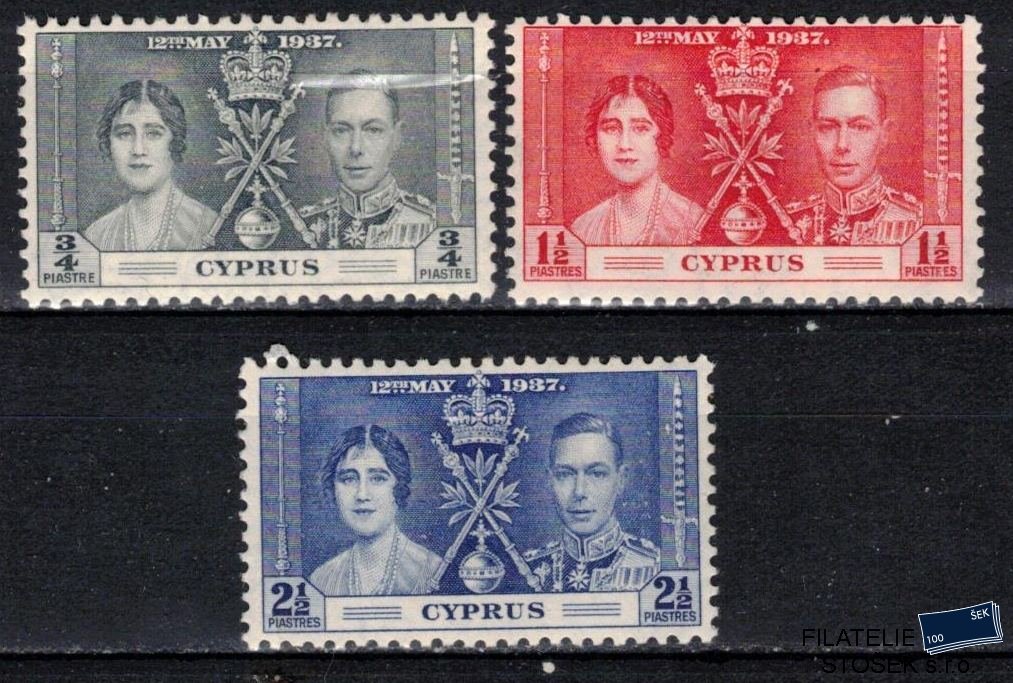 Kypr známky 1937 Coronation