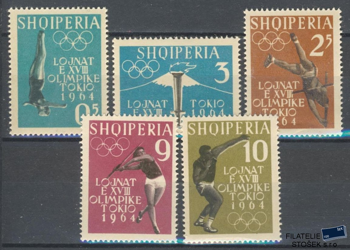 Albánie známky Mi 657-61