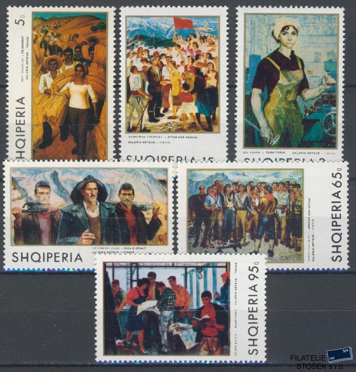 Albánie známky Mi 1442-47