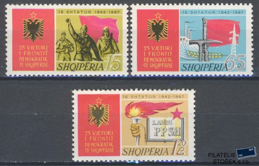 Albánie známky Mi 1190-92