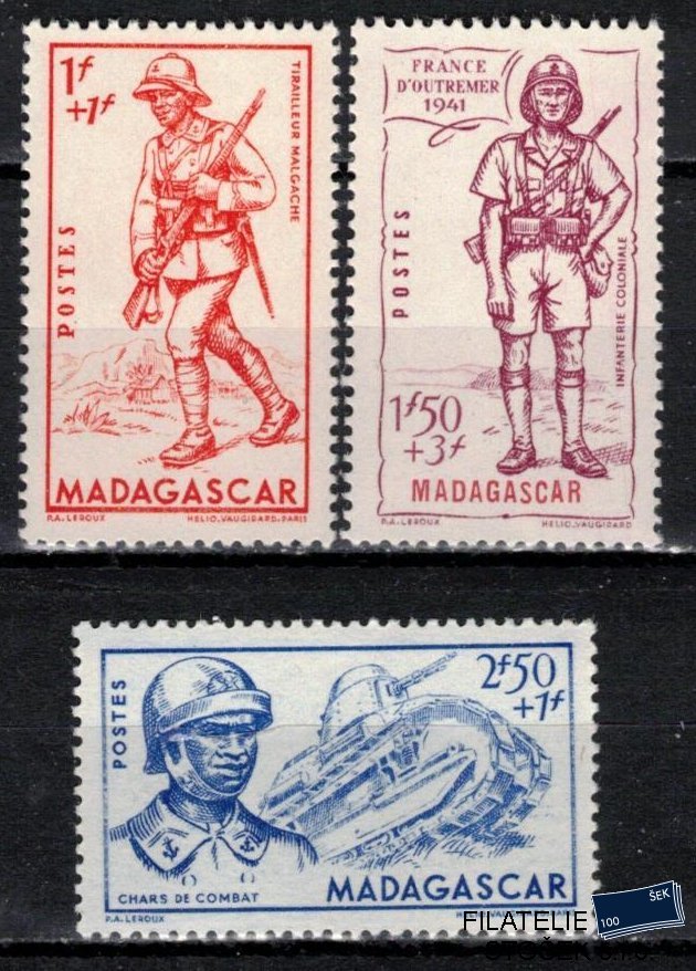 Madagascar známky 1941 Défense de l´Empire