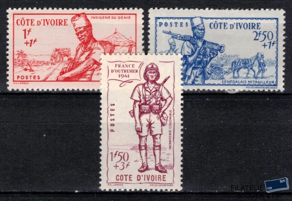 Cote d´Ivoire známky 1941 Défense de l´Empire