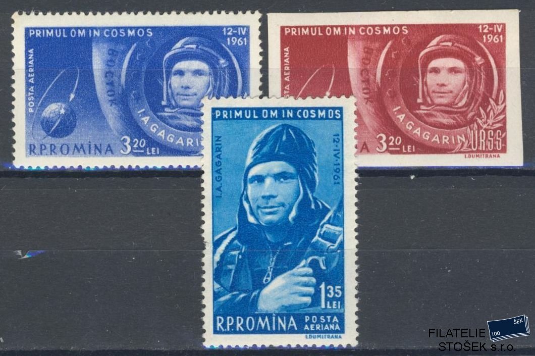 Rumunsko známky Mi 1962-64 KVP Stržený zoubek