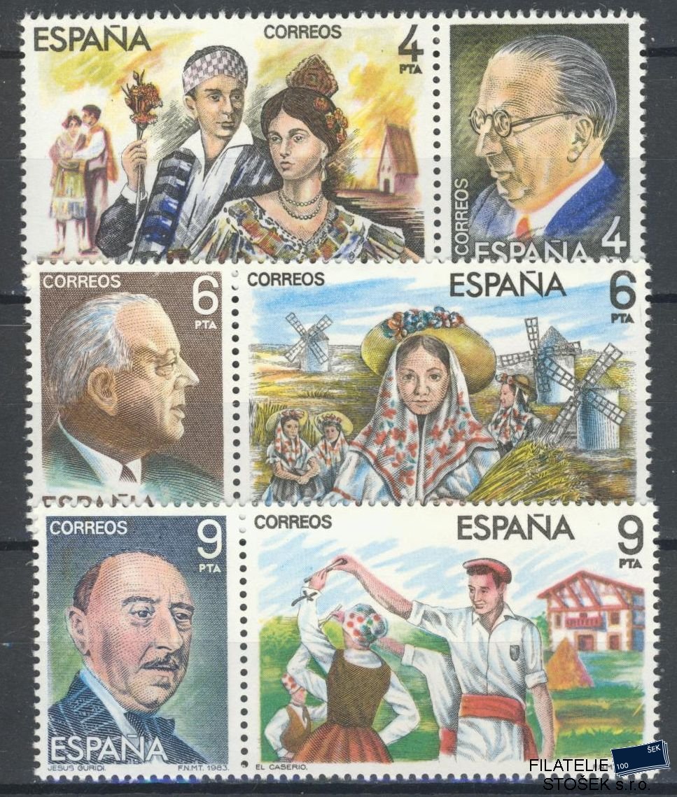 Španělsko známky Mi 2579-84