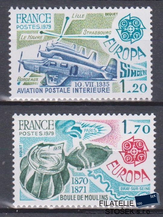 Francie známky Mi 2148-49