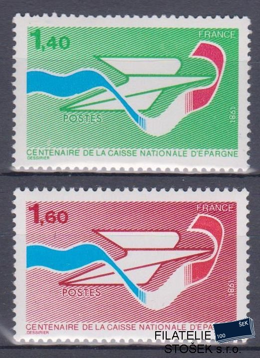 Francie známky Mi 2282-83