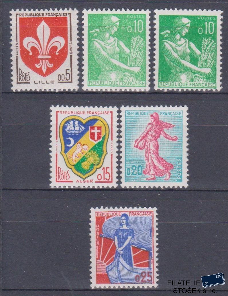 Francie známky Mi 1274-78