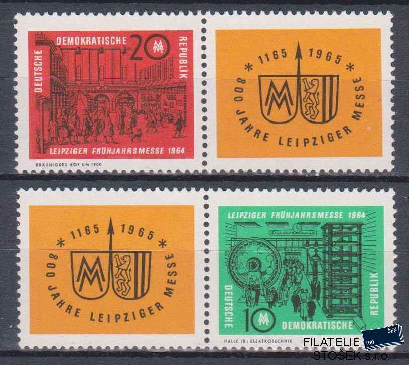 NDR známky Mi 1012-13 Pásky
