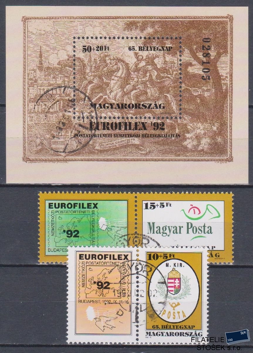 Maďarsko známky Mi 4210-11 + Bl 221