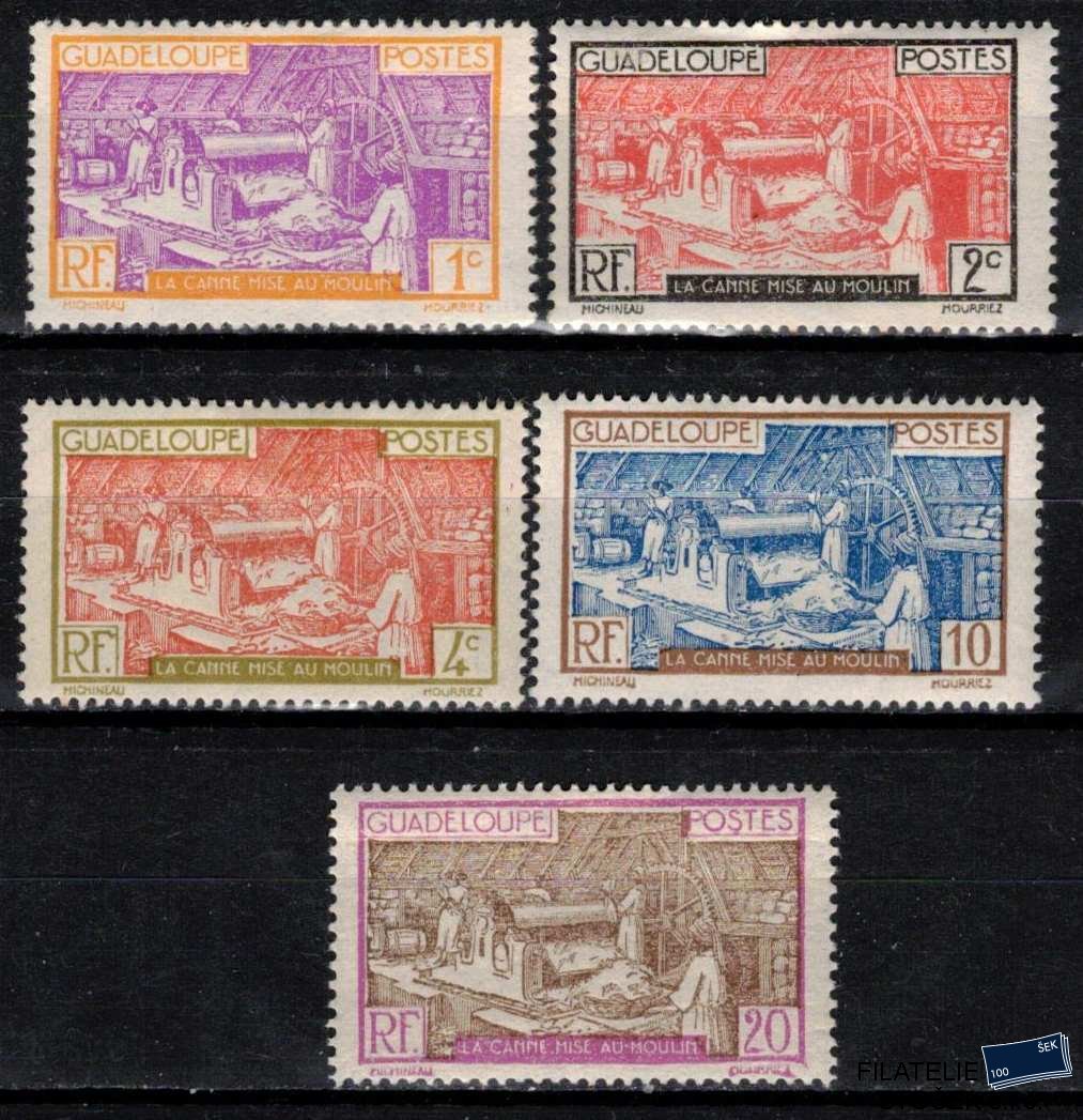 Guadeloupe známky Yv 99-101+105+105 sestava známek