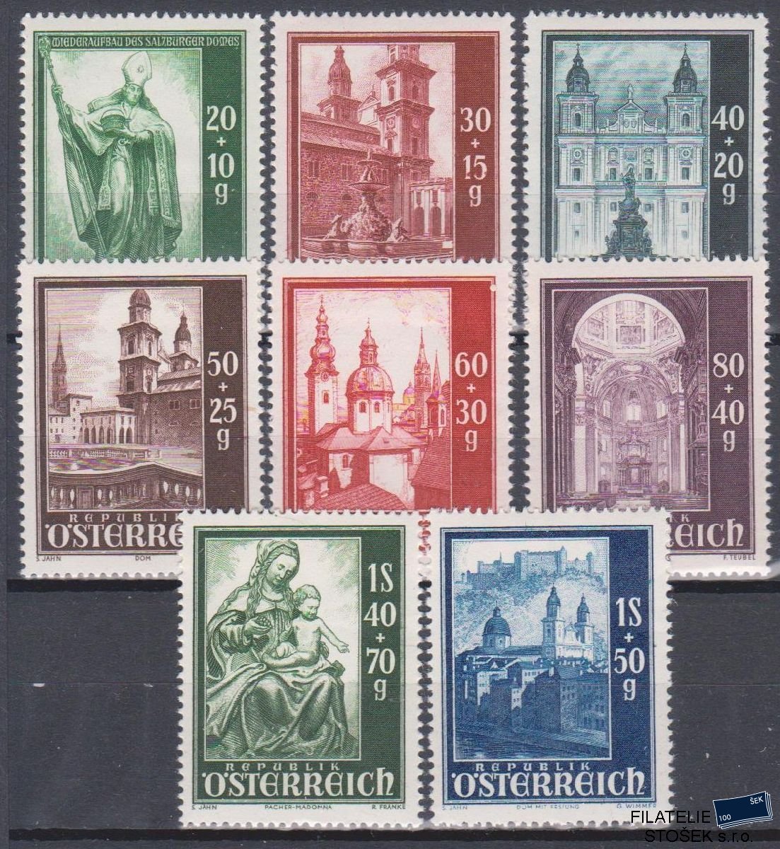 Rakousko známky Mi 885-92
