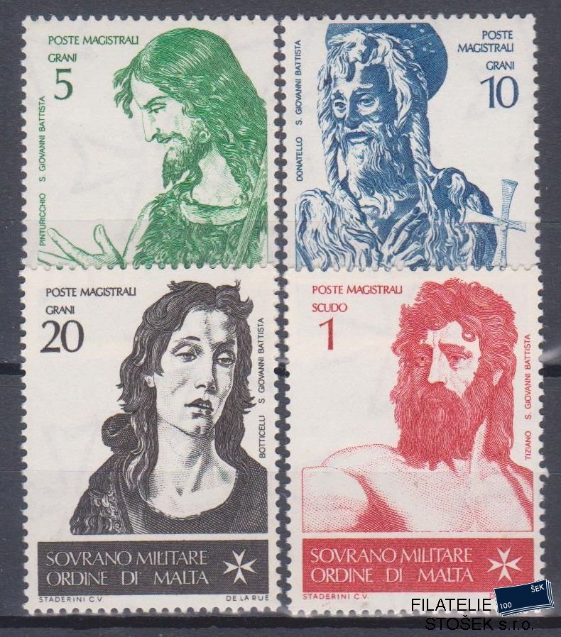 Řád Maltézských rytířů známky Sassone 19-22