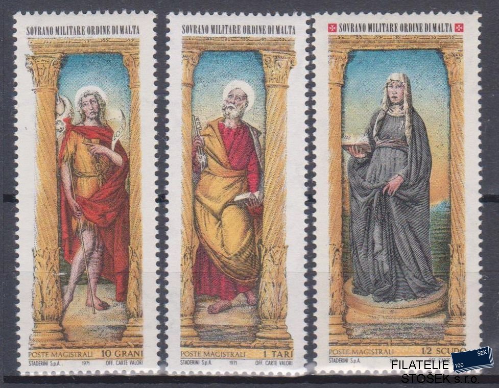 Řád Maltézských rytířů známky Sassone 74-76
