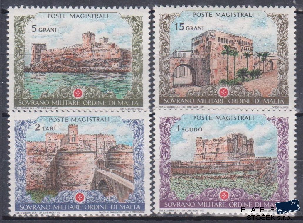 Řád Maltézských rytířů známky Sassone 80-83