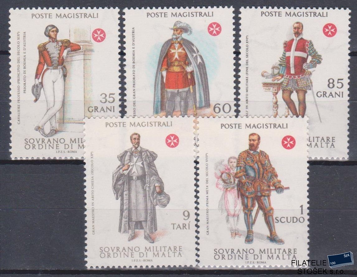 Řád Maltézských rytířů známky Sassone 163-67
