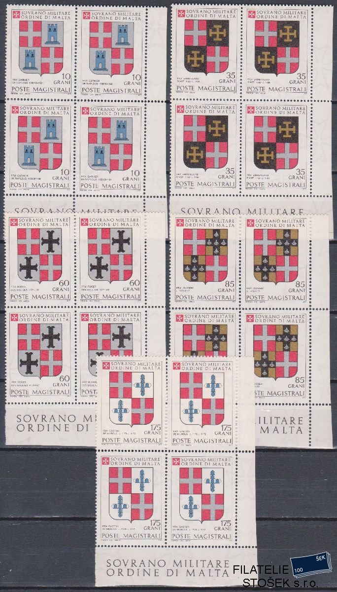 Řád Maltézských rytířů známky Sassone 168-72 4 Blok