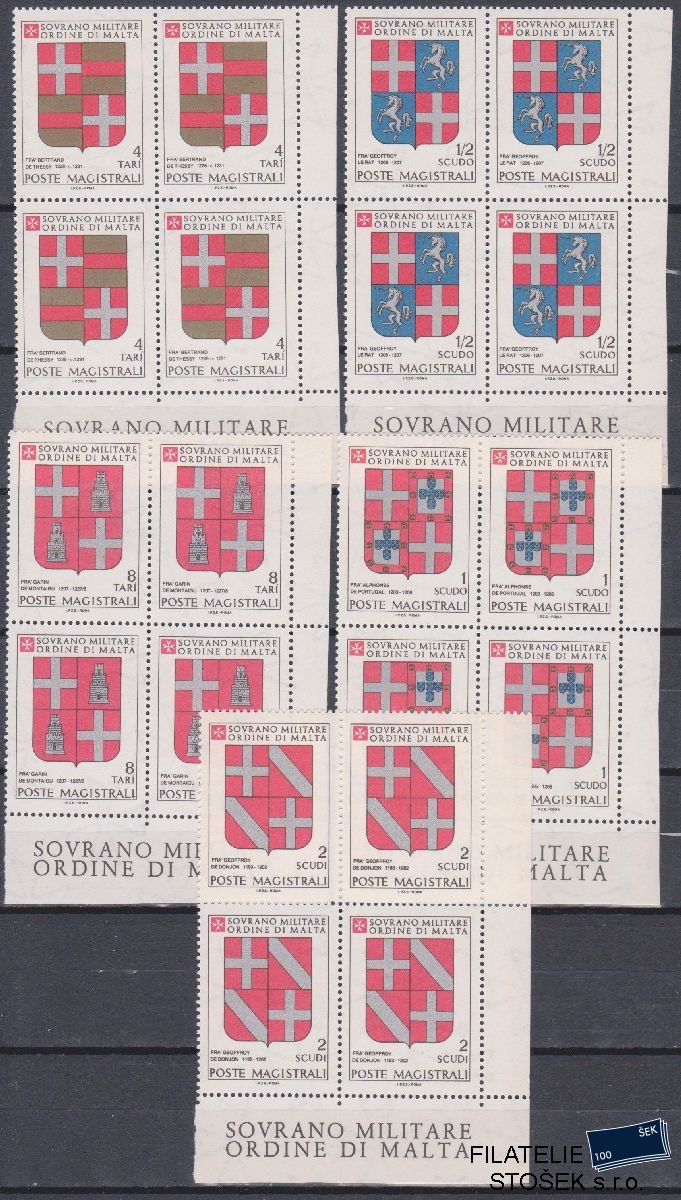 Řád Maltézských rytířů známky Sassone 175-79 4 Blok