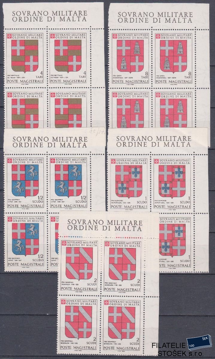 Řád Maltézských rytířů známky Sassone 175-79 4 Blok