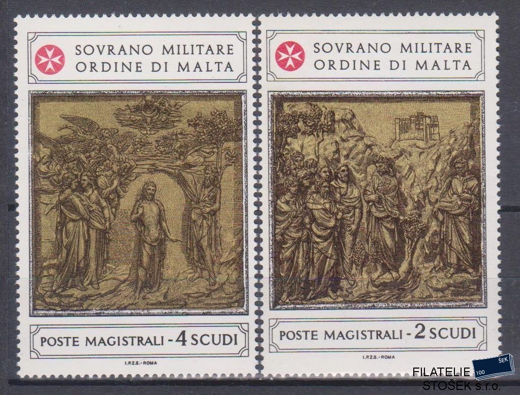 Řád Maltézských rytířů známky Sassone 180-81