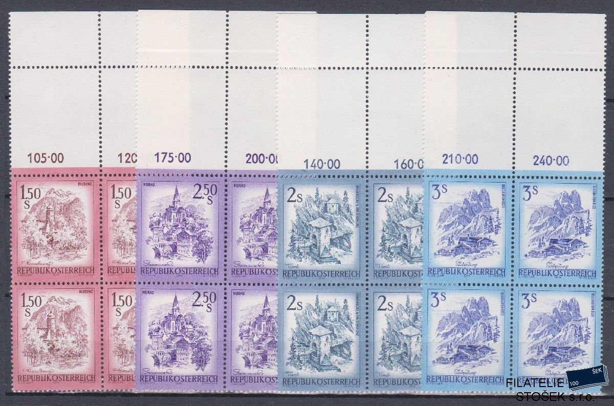 Rakousko známky Mi 1439-42 4 Blok