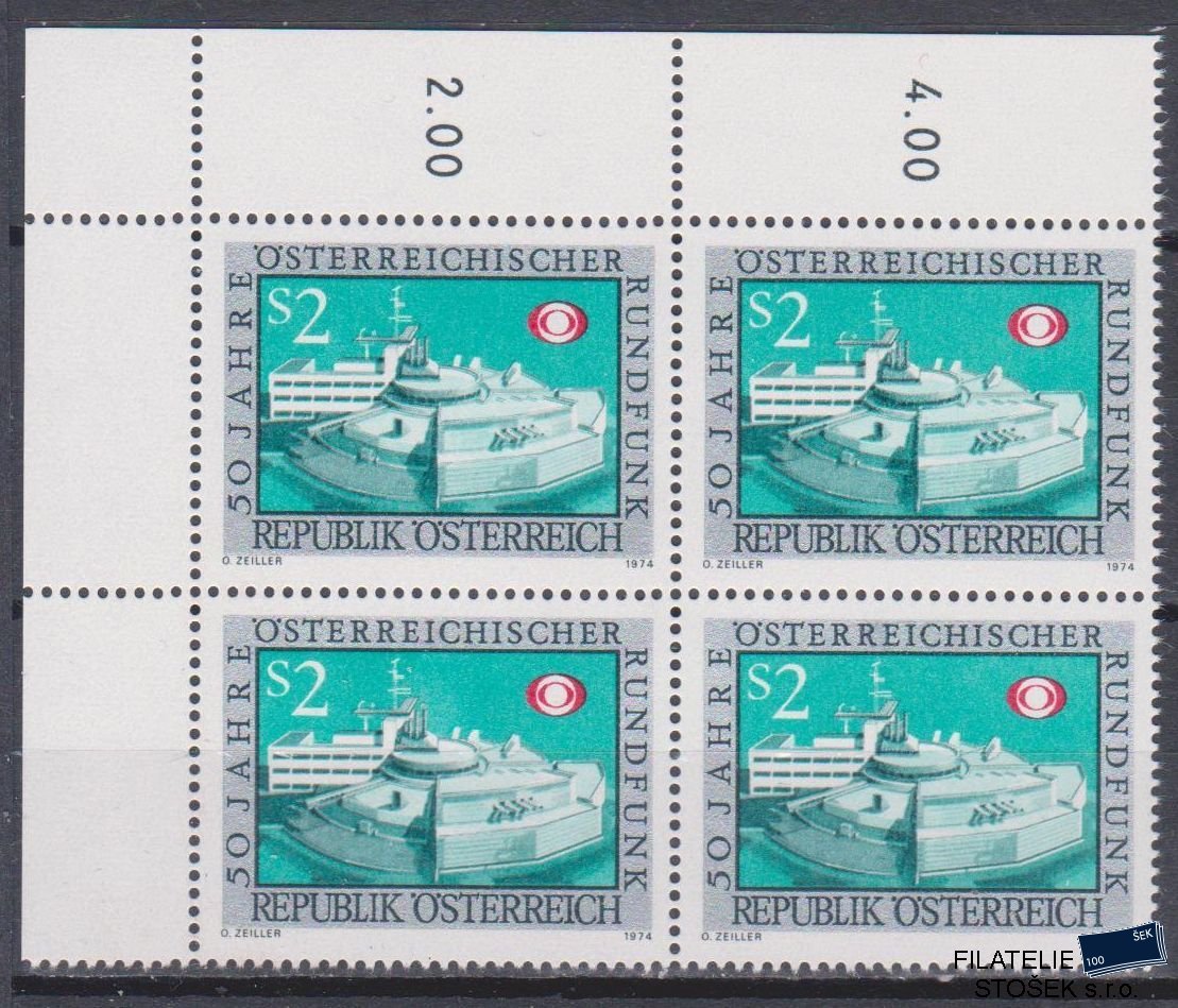 Rakousko známky Mi 1464 4 Blok