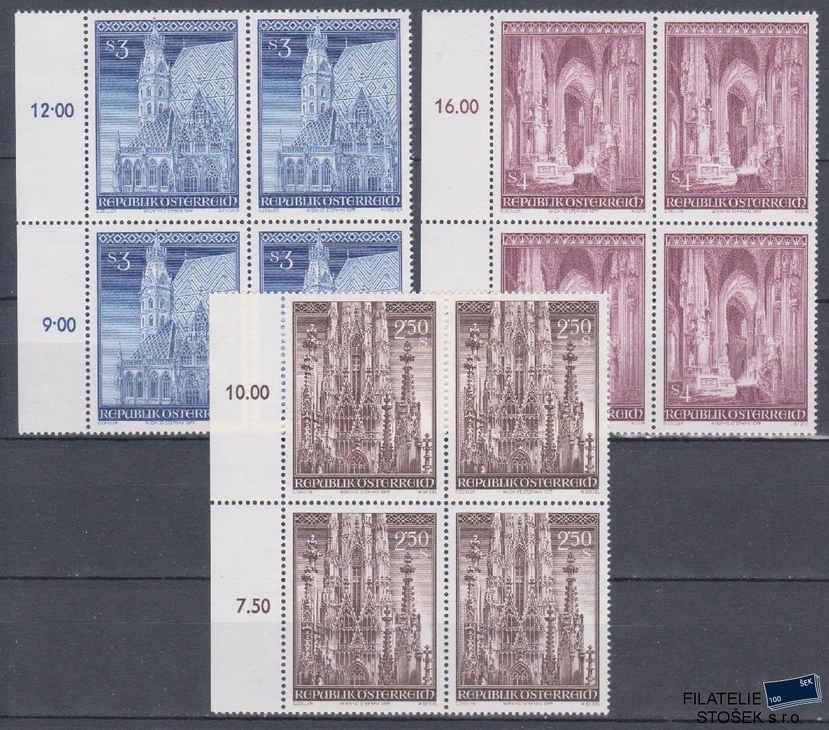 Rakousko známky Mi 1544-46 4 Blok