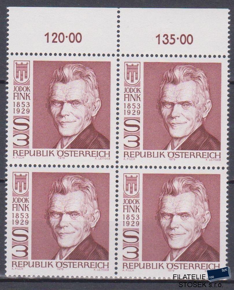 Rakousko známky Mi 1614 4 Blok