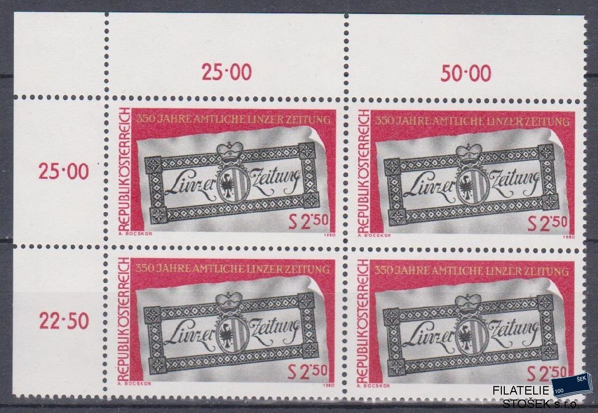 Rakousko známky Mi 1657 4 Blok