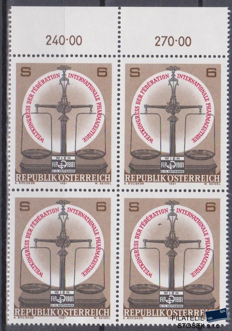 Rakousko známky Mi 1679 4 Blok