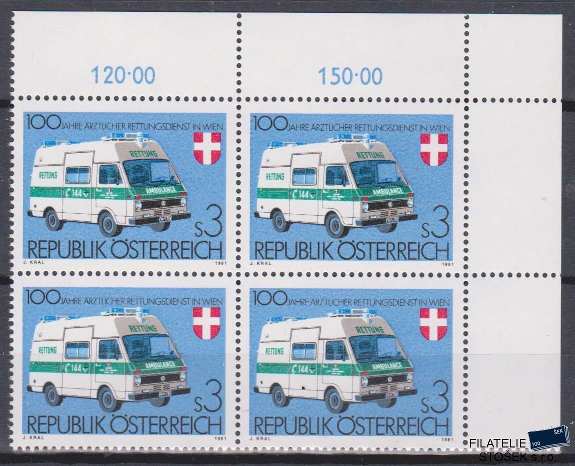 Rakousko známky Mi 1694 4 Blok