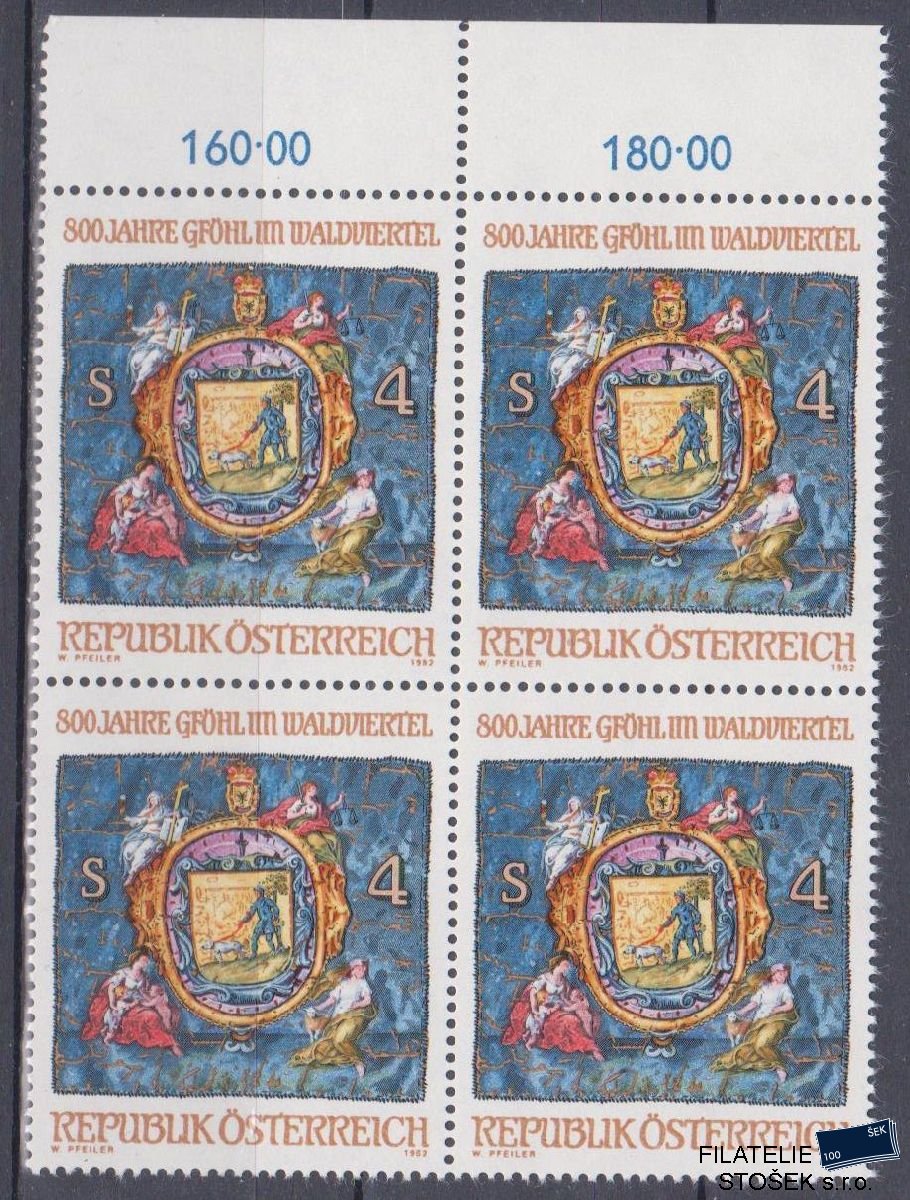 Rakousko známky Mi 1706 4 Blok