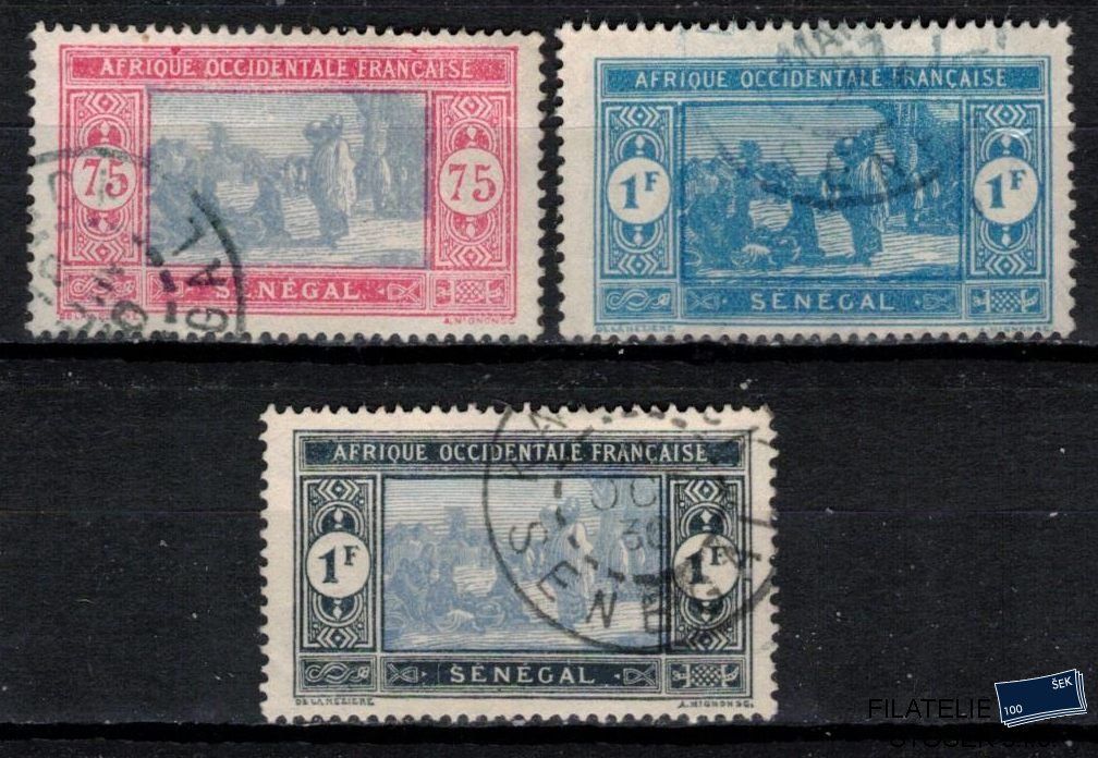 Senegal známky Yv 84A-85A sestava známek