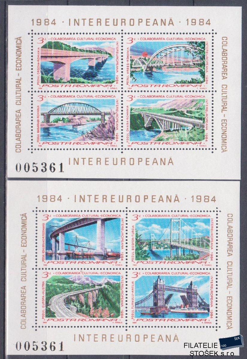 Rumunsko známky Mi Blok 202-3