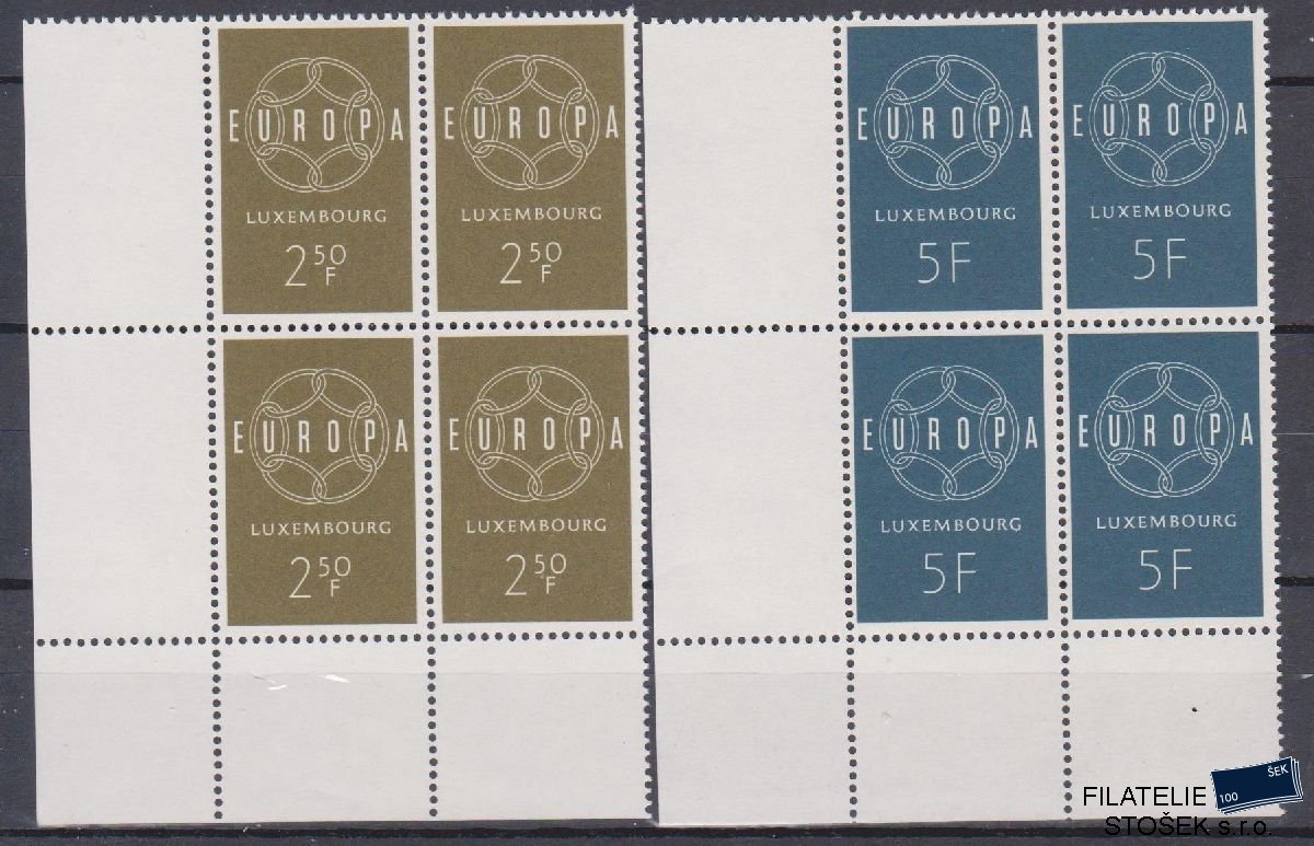 Lucembursko známky Mi 609-10 4 Blok