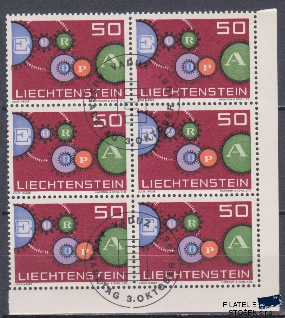Liechtenstein známky Mi 414 6 Blok