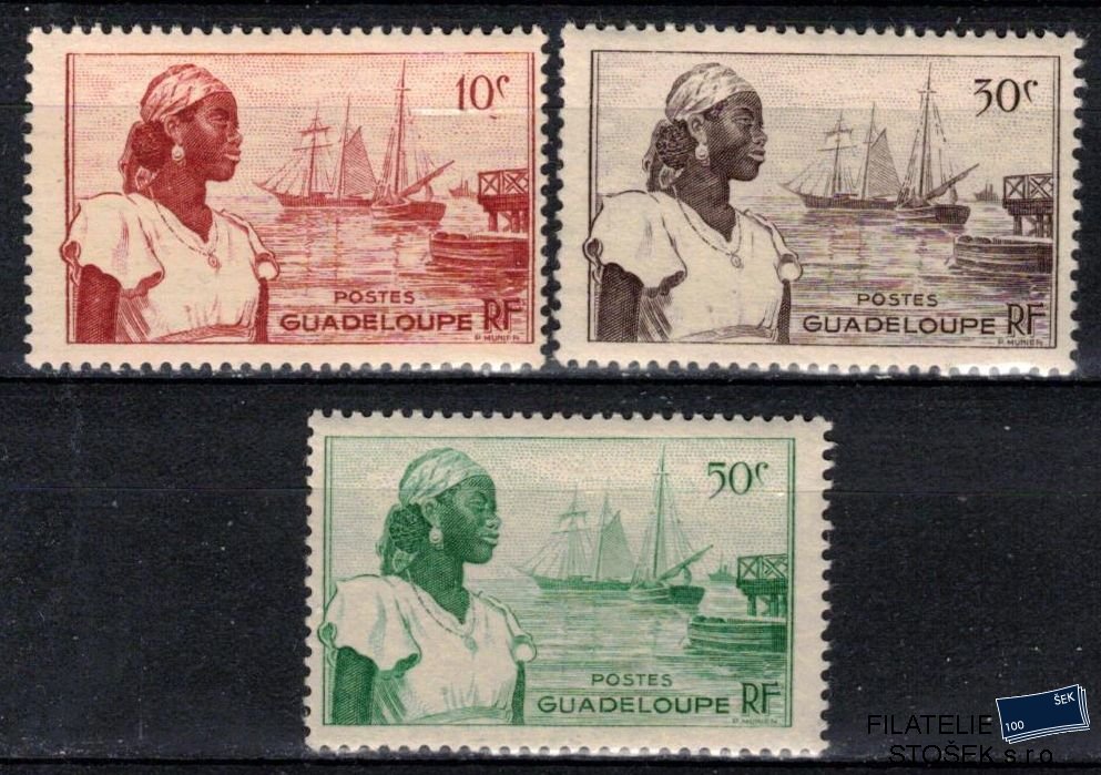 Guadeloupe známky Yv 197-9 sestava známek