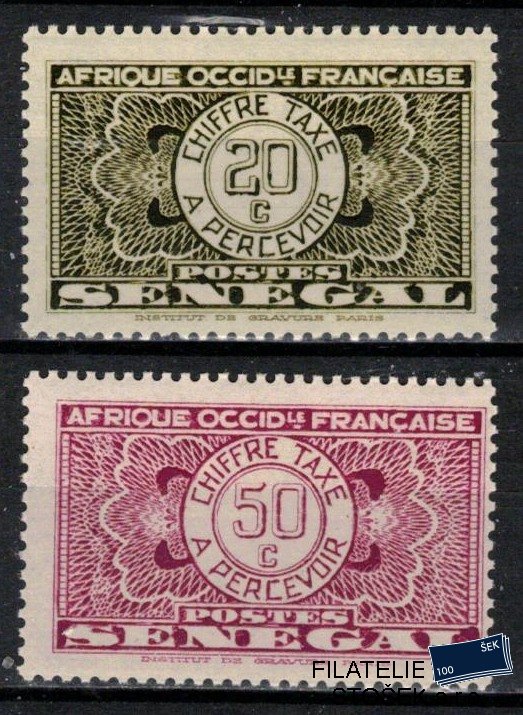 Senegal známky Yv TT 25+27 sestava známek