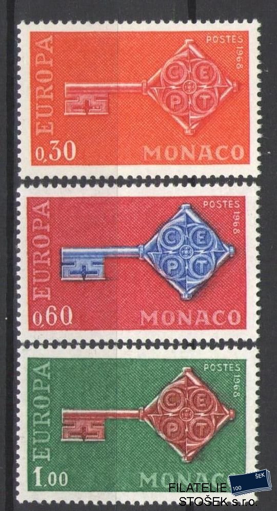 Monako známky Mi 879-81