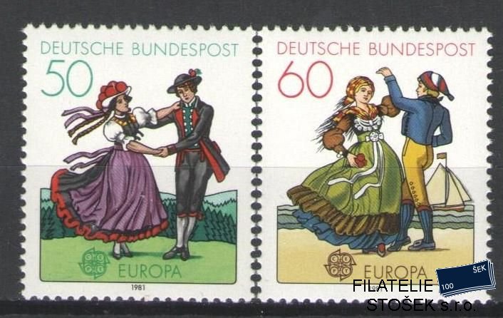 Bundes známky Mi 1096-97