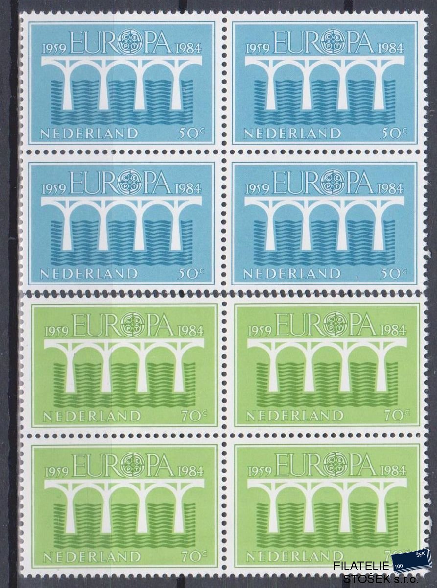 Holandsko známky Mi 1251-52 4 Blok