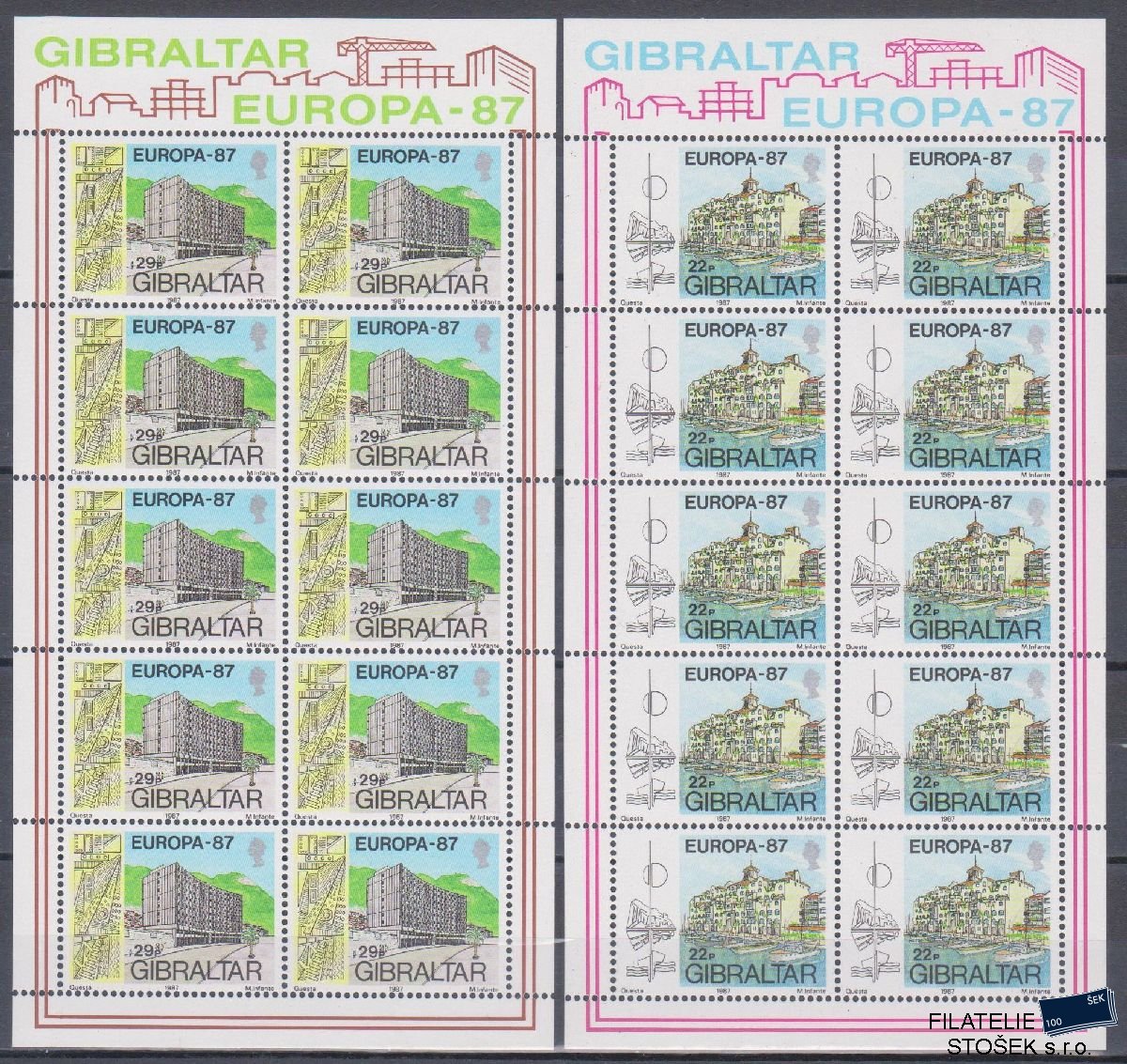 Gibraltar známky Mi 519-20 KL
