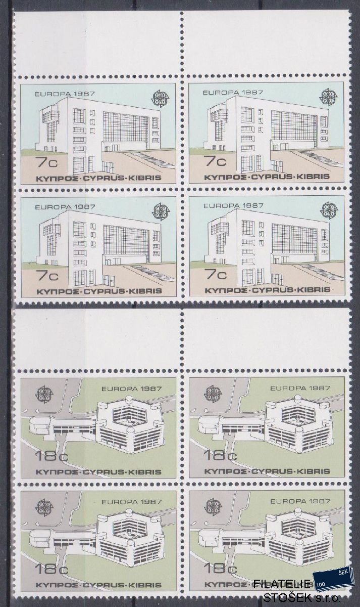Kypr známky Mi 681-82 4 Blok