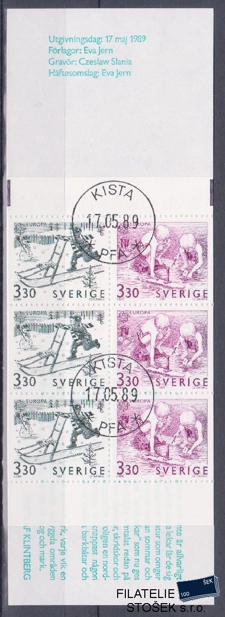 Švédsko známky Mi 1550-51 Sešitek
